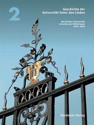 cover image of Geschichte der Universität Unter den Linden